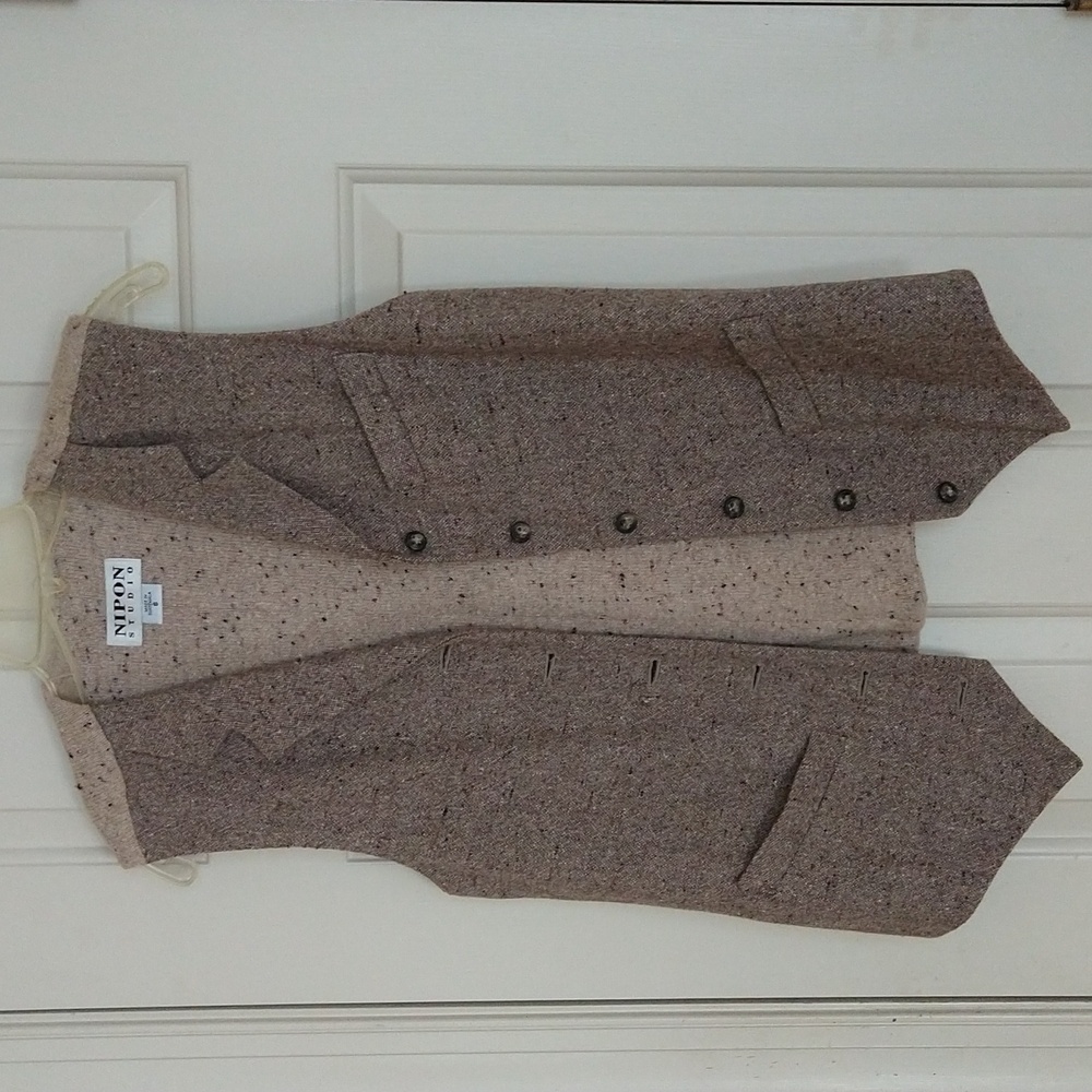 Rayon and wool vest